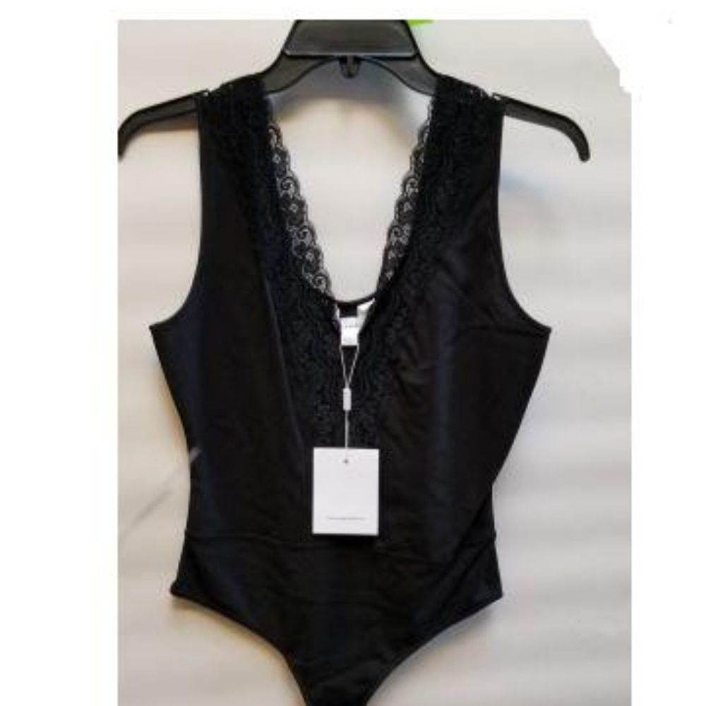 Robert Rodriguez lace bodysuit Style 1806B19 BLACK